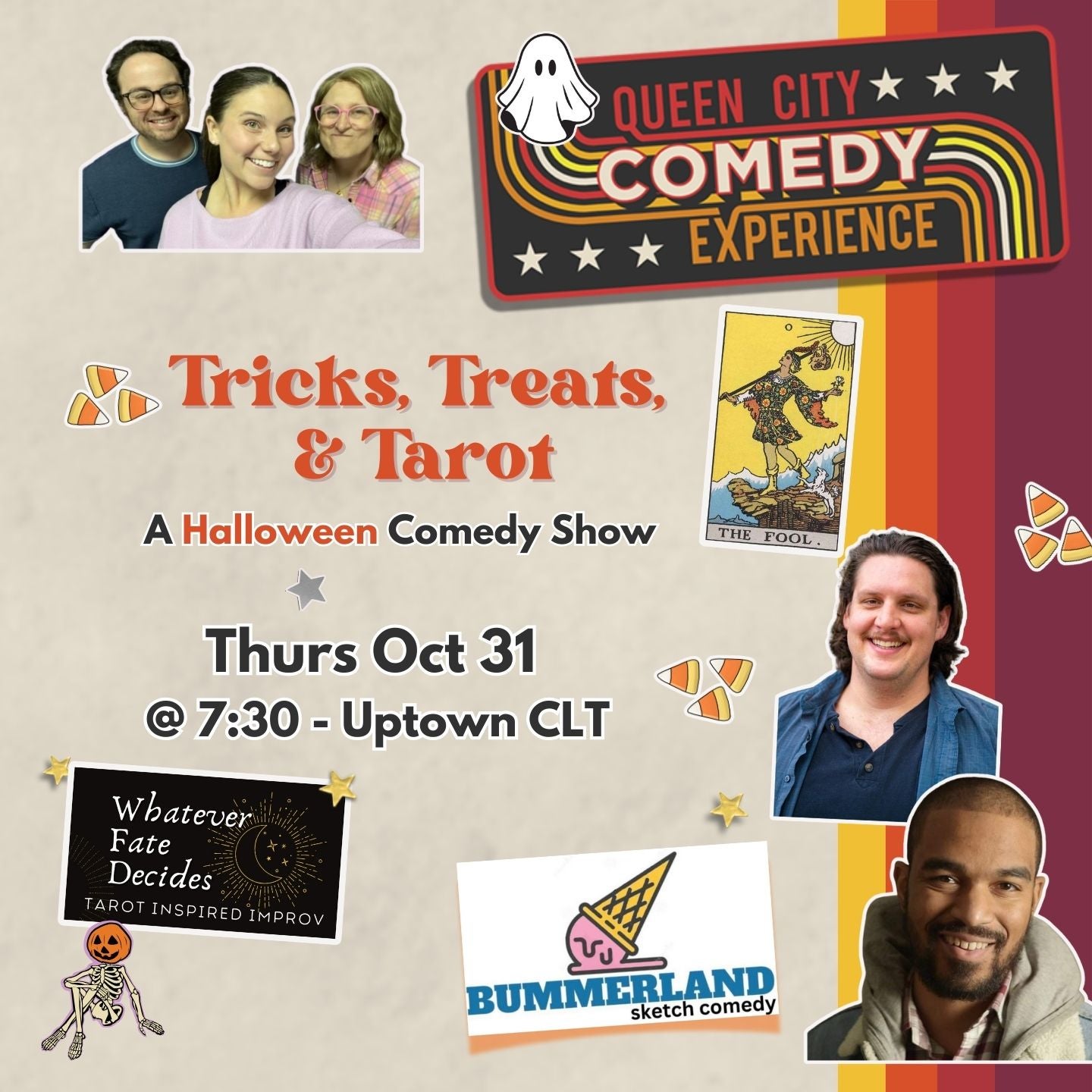 Tricks, Treats, and Tarot - A Halloween Comedy Show