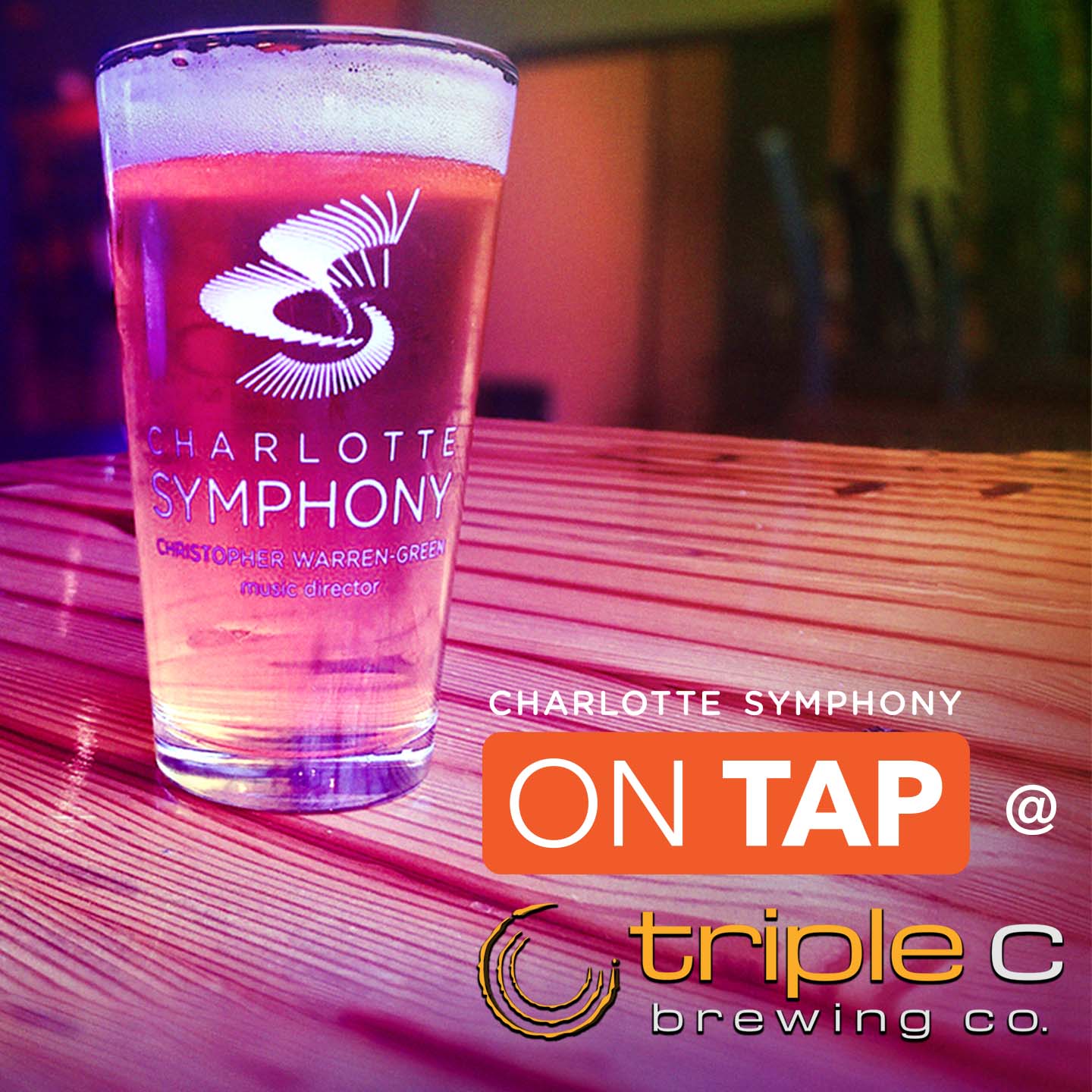 CHARLOTTE SYMPHONY - ON TAP @ TRIPLE C BREWING