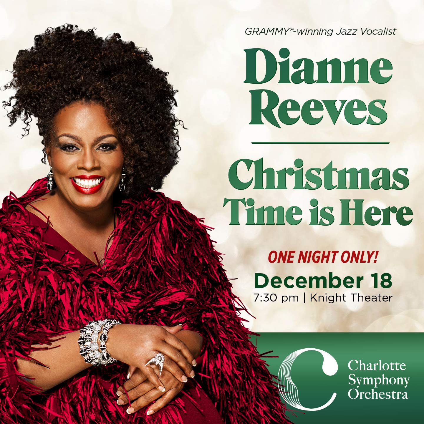 CHARLOTTE SYMPHONY: DIANNE REEVES: CHRISTMAS TIME IS HERE